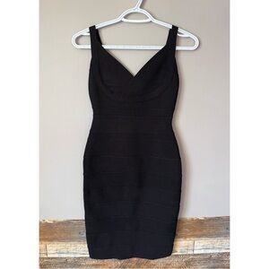 Babaton Black Midi Dress